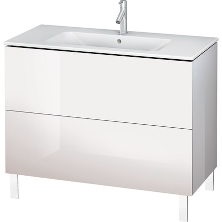 Duravit L-Cube Floor Standing Vanity Unit Lc662702222 White High Gloss LC662702222